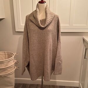 Jenni Kayne Beige Cowl Neck Sweater